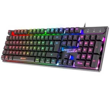 Clavier Spirit Of Gamer Semi Mécanique Pro-K1 RGB 3 Modes -Noir -CLA-PK1FR Tunisie