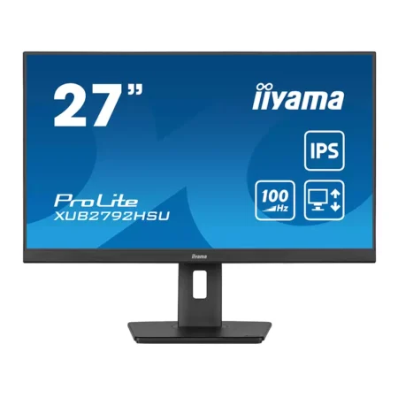 écran iiyama ProLite 27″ IPS FullHD 100 Hz Avec Pied Réglable En Hauteur – XUB2792HSU-B6 Tunisie