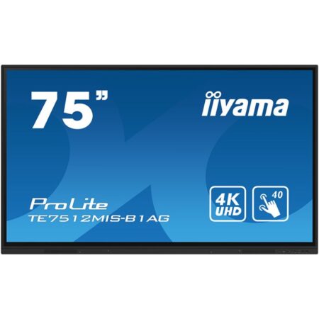 Ecran Interactif IIYAMA 75” 4K UHD IPS 60HZ – Noir Mate – TE7512MIS-B1AG Tunisie