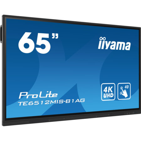 Ecran Tactile iiyama pro lite  65” 4K UHD IPS 60HZ – Noir – TE6512MIS-B1AG Tunisie