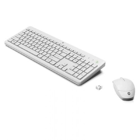 Ensemble Clavier + Souris Sans Fil Hp 230 Azerty – Blanc – 3L1F0AA Tunisie