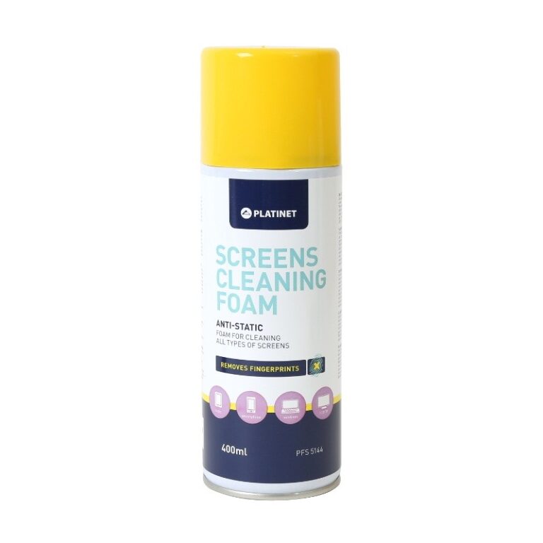 Mousse De Nettoyage Antistatique Et Anti Bactérien Platinet Pour Écrans 400 Ml – PFS5144 Tunisie