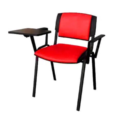 Chaise Visiteur Sigma + Tablette + Accoudoirs – Rouge – CHB0078RG Tunisie