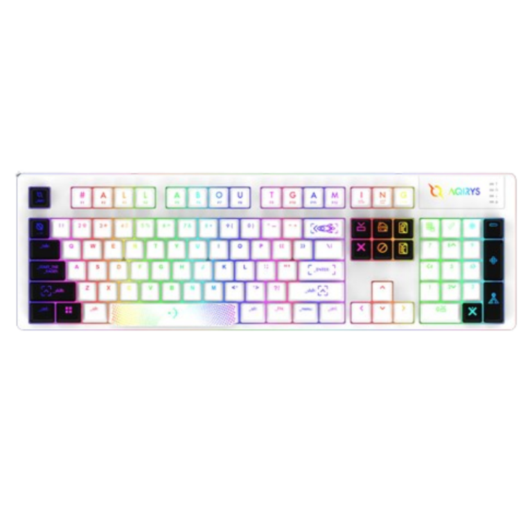 Clavier Gamer Filaire Aqirys Aludra RGB – Blanc Tunisie