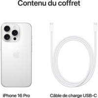 iPhone 16 Pro 6Go 1To Blanc -MYNT3ZD/A Tunisie