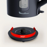 Bouilloire Sans Fil Moulinex BY2M0810 2400 W 1.7L Noir Tunisie