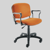 Chaise Opérateur ISO Roulent Avec Accoudoirs – Base Noir Tunisie