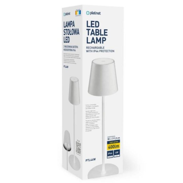 Lampe de bureau Sans Fil Platinet 4W -Blanc – PTL44W Tunisie