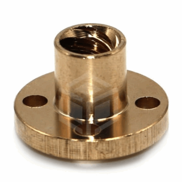 Ecrou Laiton rond pour vis trapézoidale T08 filet 2MM Tunisie