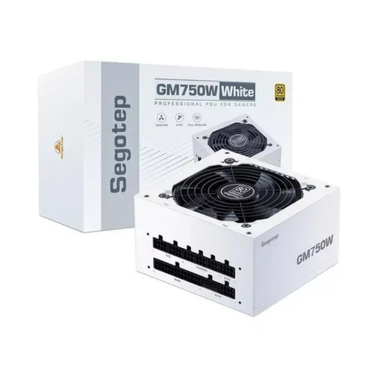 Bloc d’alimentation Segotep Gm750w Gold 80 Plus Full Modolar – Blanc – Gm750w Tunisie