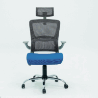 Chaise Directeur Roy Avec Accoudoirs – Gris Tunisie