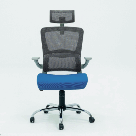 Chaise Directeur Roy Avec Accoudoirs – Bleu Tunisie