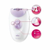 Épilateur Électrique Braun Silk-épil 3 SE3170 Blanc & Violet Tunisie
