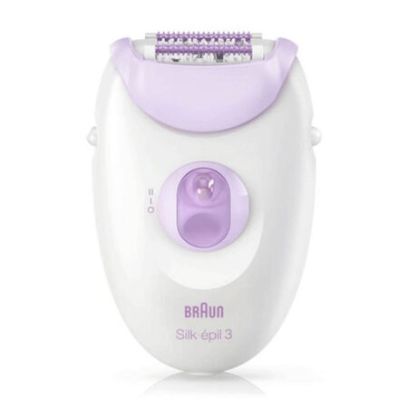 Épilateur Électrique Braun Silk-épil 3 SE3000 Blanc & Violet Tunisie