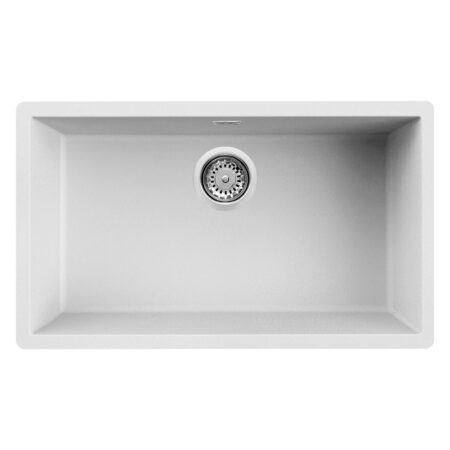 Évier Graniteck Focus 76 cm SMILE.76W Blanc Tunisie