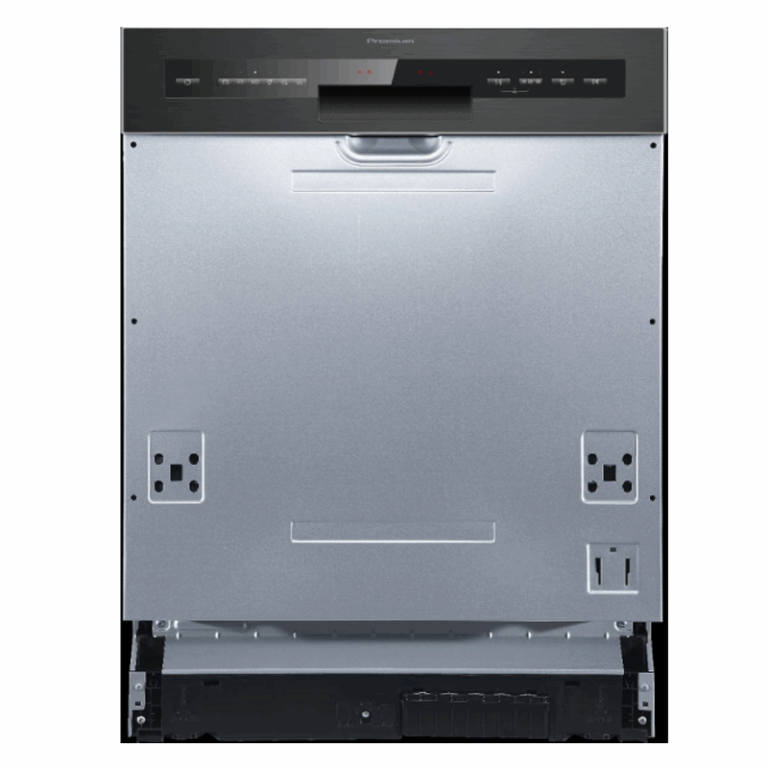 Lave-Vaisselle Semi-Encastrable Premium 14 Couverts LVS1481.B01 Blanc & Noir Tunisie