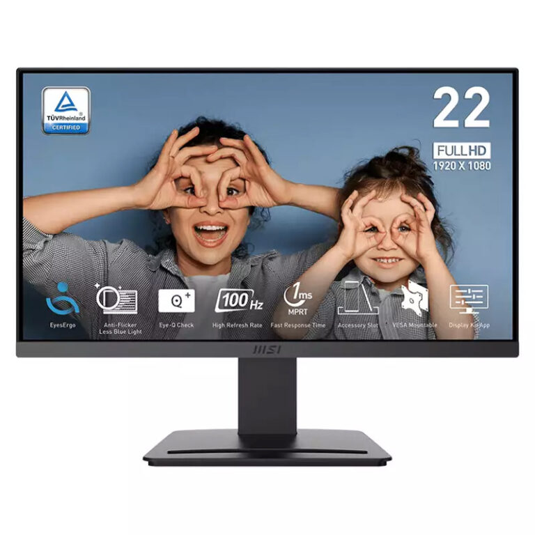 Ecran MSI Pro MP223 E2 21,45″ Full HD 100 Hz – Noir – 9S6-3PB9CH-018 Tunisie