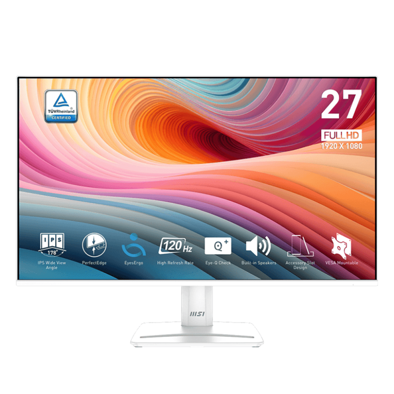 Ecran MSI 27″ PRO MP275 E2 IPS 120Hz -Blanc – 9S6-3PD3CM-011 Tunisie