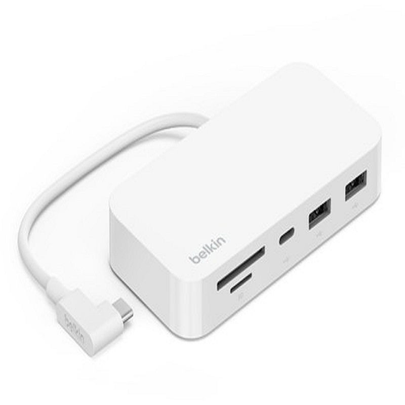 Hub Belkin Usb-c Multiport 6-en-1 Avec Support Blanc – INC011BTWH Tunisie