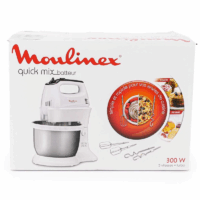 Batteur Avec Bol Moulinex 300 W HM3121B1 Blanc & Inox Tunisie