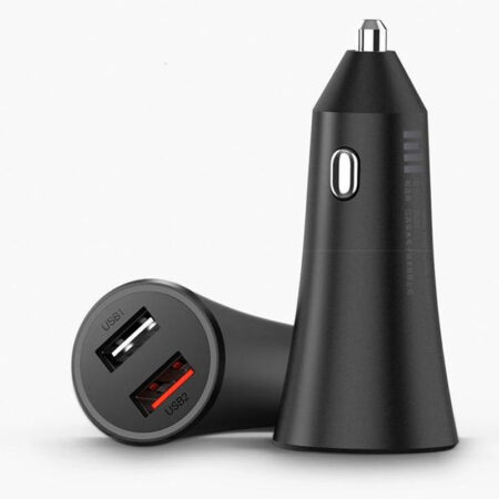 Chargeur Voiture Xiaomi 37W 2 Ports Noir – 26554 Tunisie