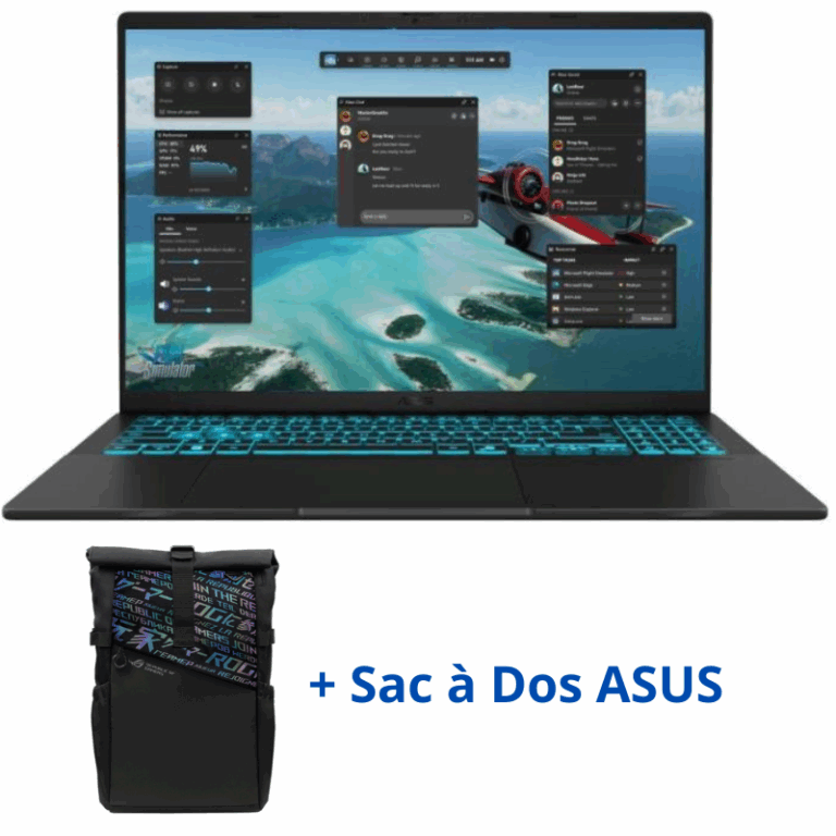 Pc Portable Asus VivoBook 16 V3607VU-RP246  I7 240H 8Go 512Go SSD RTX 4050 6G- Noir -90NB15Q1-M00HF0 Tunisie