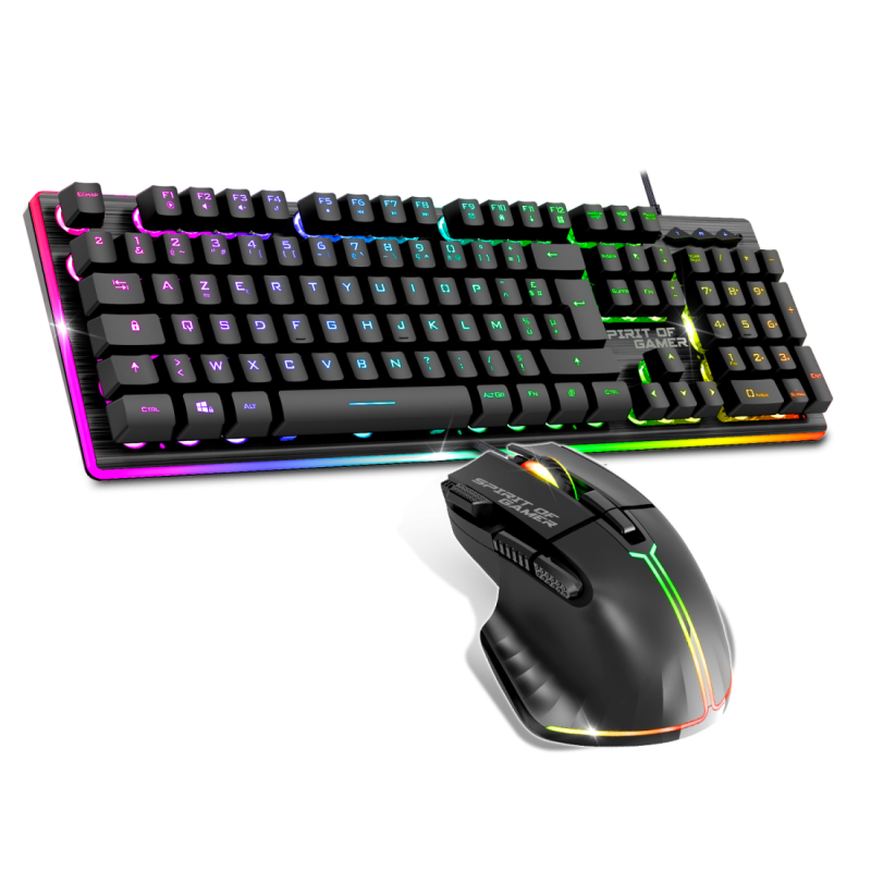 Ensemble Clavier et Souris Gamer Filaire  Spirit Of Gamer Ultimate  Noir – CLS-MK600BK Tunisie