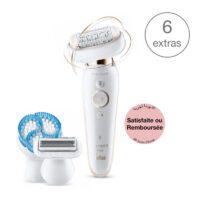 Épilateur & Brosse De Nettoyage Pour Visage Braun SE830 Blanc Tunisie