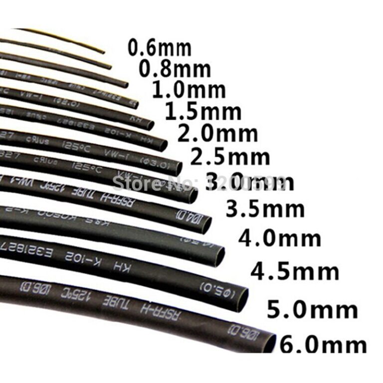 Gaine Thermorétractable 5mm Noir 1 Mètre Tunisie
