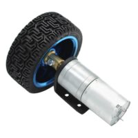 Kit Moteur Réducteur JGA25- 370 DC 12v 625RPM, Roue 65mm support et écrous Tunisie