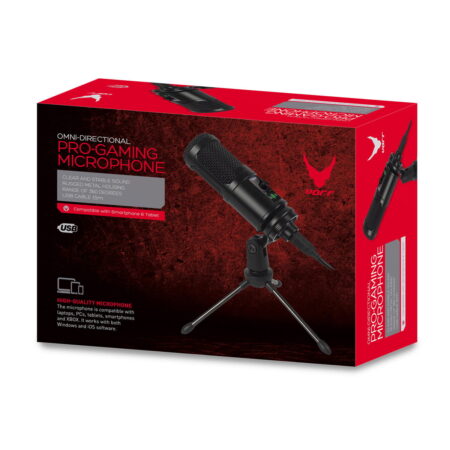 Microphone Varr Gaming + Support de Charniere + Trépied + Cable USB VGMTB2 – 45589 Tunisie