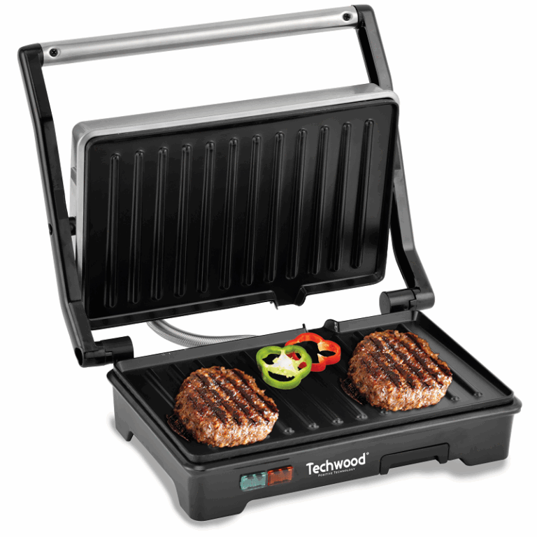 Panini Grill à Contact Techwood TPG-1756 Inox Tunisie