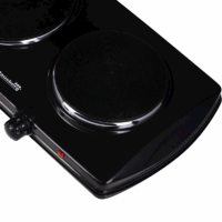 Plaque De Cuisson Électrique 2 Feux Hausberg 2500W HB-520NG Noir Tunisie