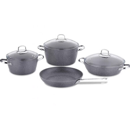 Set De 7 Pièces Korkmaz A2892 Granite Gris Tunisie