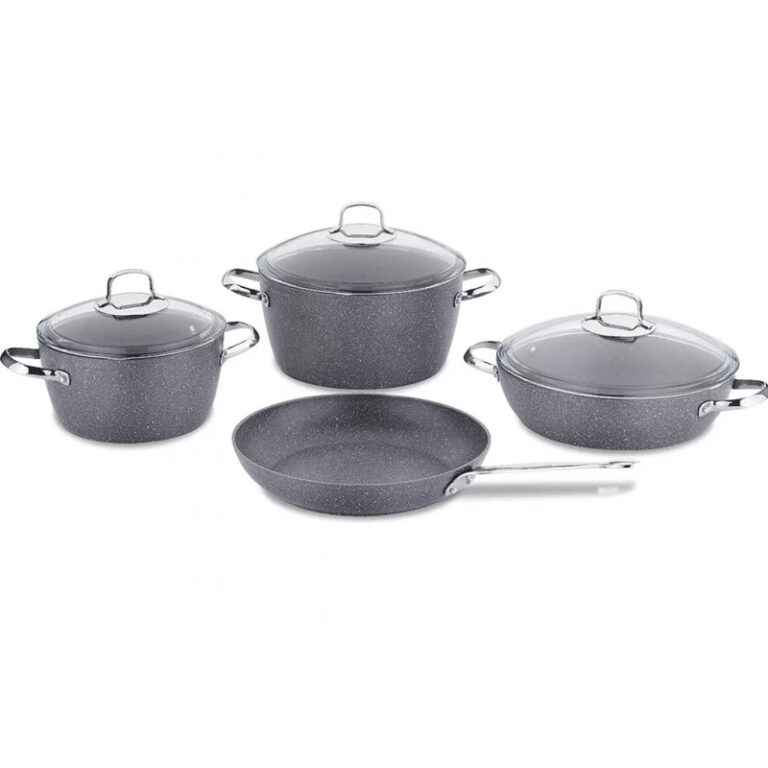 Set De 7 Pièces Korkmaz A2892 Granite Gris Tunisie