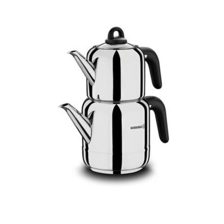 Set De Théières Korkmaz Hork A048-03 Inox & Noir Tunisie
