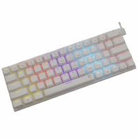 Clavier Gaming White Shark Wakizashi Gk-002221 / Blue Switches / Blanc Tunisie
