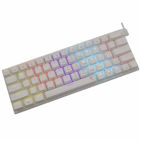 Clavier Gaming White Shark Wakizashi Gk-002221 / Blue Switches / Blanc Tunisie