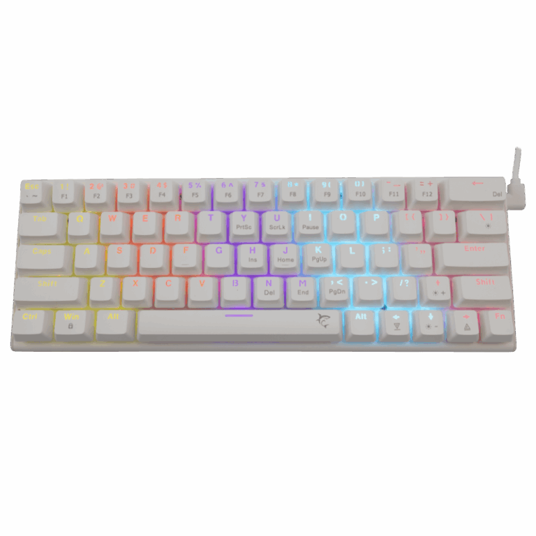 Clavier Gaming White Shark Wakizashi Gk-002221 / Blue Switches / Blanc Tunisie