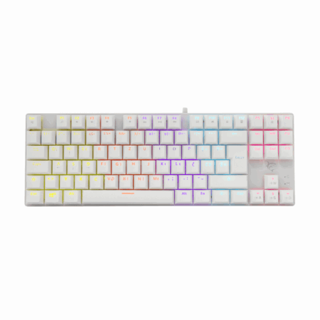 Clavier Gaming Mécanique White Shark Commandos GK-2106 / RGB / Blanc / Red Switches Tunisie