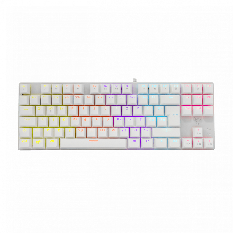 Clavier Gaming Mécanique White Shark Commandos GK-2106 / RGB / Blanc / Red Switches Tunisie