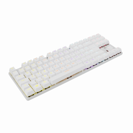 Clavier Gaming Mécanique White Shark Commandos GK-2106 / RGB / Blanc / Red Switches Tunisie