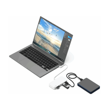 Hub Belkin Usb-c Multiport 6-en-1 Avec Support Blanc – INC011BTWH Tunisie