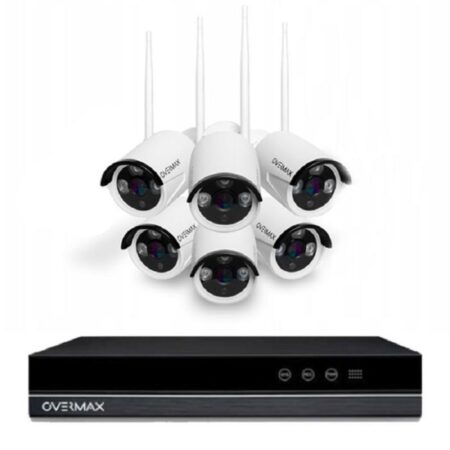 Kit De Surveillance Overmax Camspot NVR 4.0 + 2SINGLE NVR + 6 Caméras -OKIPCASPNVR4-6 Tunisie