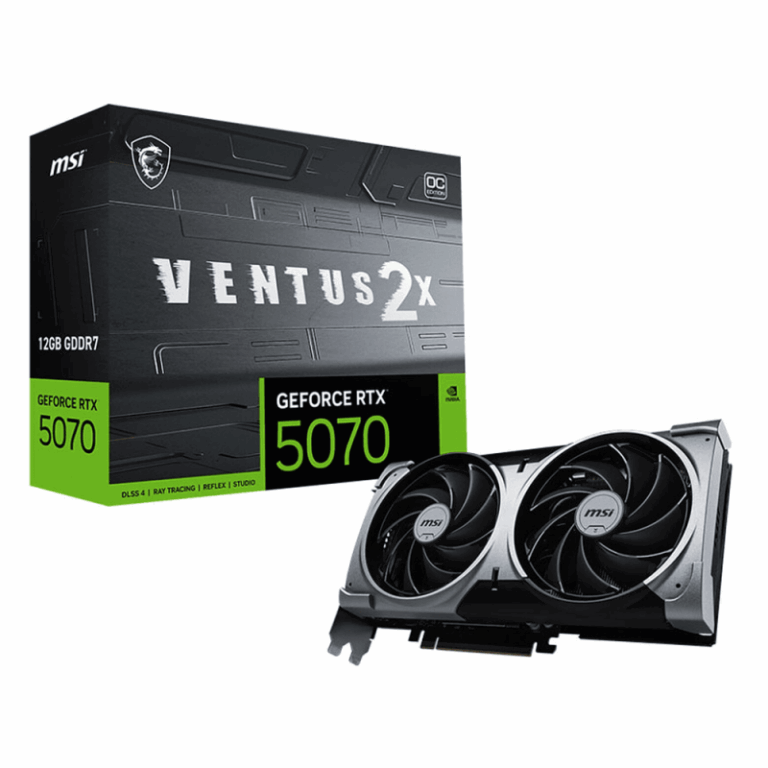 Carte Graphique MSI Geforce RTX 5070 12G Ventus 2X OC – 912-V532-003 Tunisie