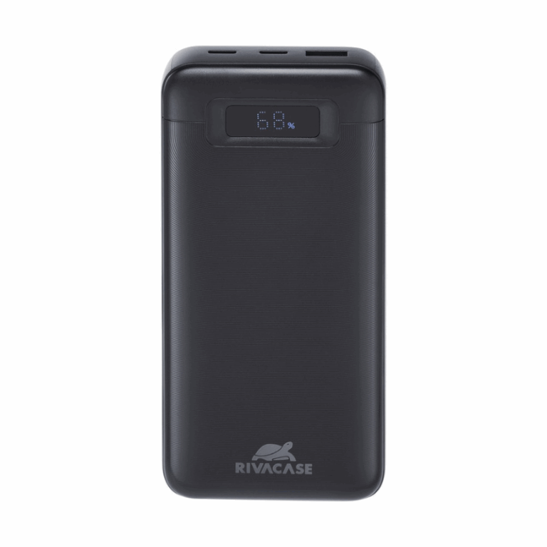 Power Bank RivaCase 20000 mAh Charge Ultra Rapide Pd 65w – Noir- VA1082 Tunisie