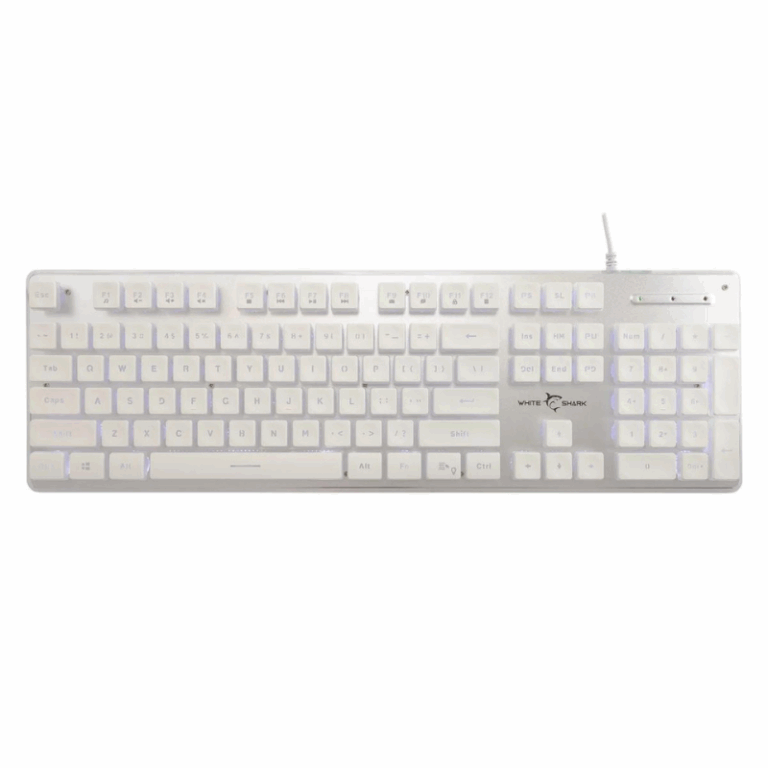 Clavier Gamer White Shark Tachi White Membrane US -Blanc Tunisie