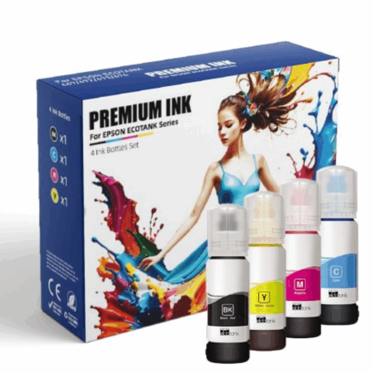 Pack de 4 Bouteilles d’encre couleurs adaptable Alliance Ink EPSON T664 Tunisie