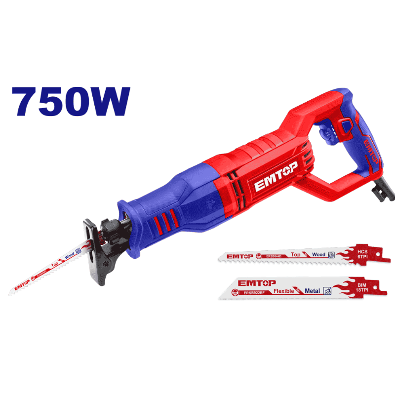 Scie A Sable Sans fil 750W +2 Lames Emtop -ERSW8001 Tunisie