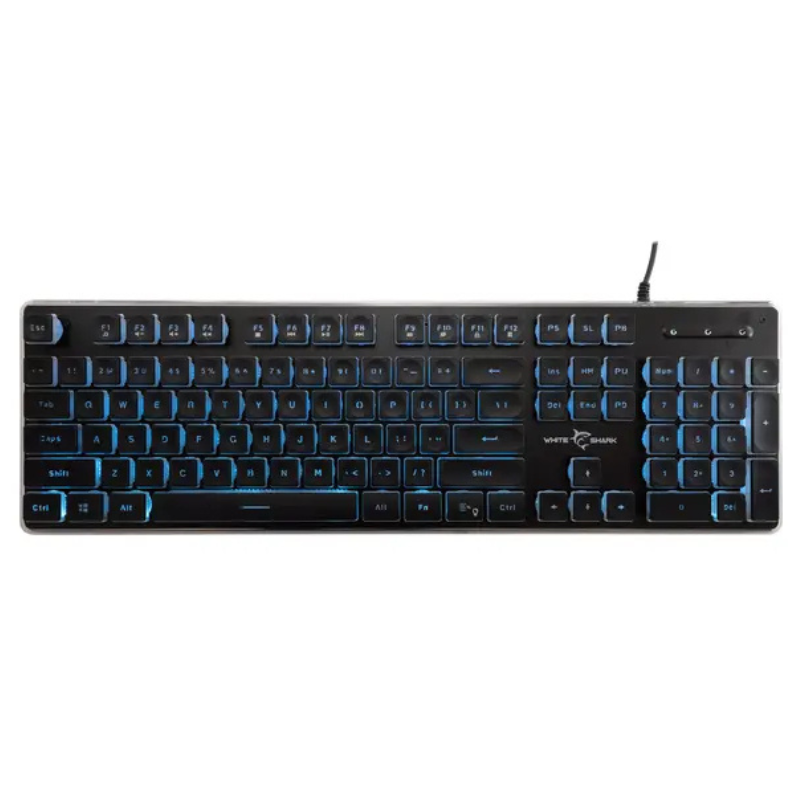 Clavier Gamer White Shark Tachi Black Membrane US -Noir Tunisie